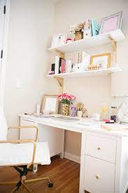 Bedroom offices are all about finding functional and stylish furniture pieces and decor that fit your space and inspire if your home office space is small, you don't have to sacrifice comfort. 75 Cool Small Home Office Ideas Remodel And Decor On A Budget Home Office Shelves White Office Decor Home Office Decor