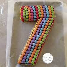 De mariage ou de baptême ? Number Cake Smarties Special Anniversaire 7 Ans Oulala C Est Bon