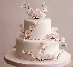 Ilkbahar Esintili Pasta Esintili Ilkbahar Pasta Cherry Blossom Wedding Cake Spring Wedding Cake Wedding Cake Designs