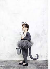 disfraz casero de raton infantil con tutu gris y cola postiza disfrazinfantil disfraz disfrazhechoamano dis mouse costume childrens costumes cute costumes