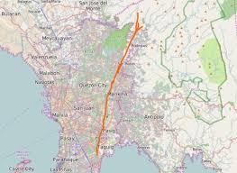 Marikina West East Valley Fault Line System Gps Map Overlay Carnavi Corporation Philippines Gps Navigation