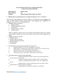 Check spelling or type a new query. Soal Prediksi Pas Smtr 1 B Sunda Sma X