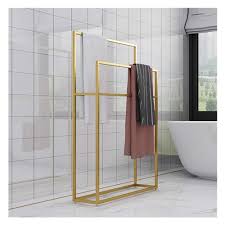 Located in taiwan, huei tyng enterprise co., ltd., since 1989, is a free standing towel rack manufacturing | household items manufacturer. Wing Metal Free Standing Towel Rack Large Towel Holder Stand For Bathroom Kitchen Washroom Heavy Duty Sturdy And Rust Resistant Gold 65 20 110cm L W H Buy Online In Brunei At Brunei Desertcart Com Productid 171887990
