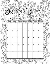 Download a free, printable calendar for 2021 to keep you organized in style. October 2020 Coloring Calendar Woo Jr Kids Activities Coloring Calendar Calendar Printables Kids Calendar