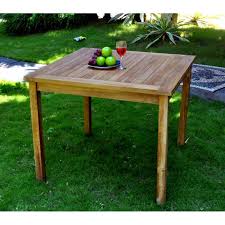 78l x 78l x 74h cm métal époxy hdpe imitation bois chocolat. Table De Jardin En Teck Huilee Table Carree En Teck 90 Cm Mobiler De Jardin En Teck