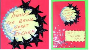 Handmade teacher's day greeting card ideas for children. Teachers Day Card Card Making Handmade Card Birthday Card Card Making Competition In School