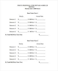 A bid sheet template or commercial bid template should have all the necessary sections, giving you a checklist to work from. Free 38 Sample Blank Proposal Forms In Pdf Excel Ms Word