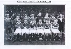 Jd cymru premier 2020/21 team of the season. Wales Football Team In Belfast 1933 Wales 1 Ireland 1 Ball Male Formal Portrait Photo Group The 1930s Social History Cwm Waunlwyd