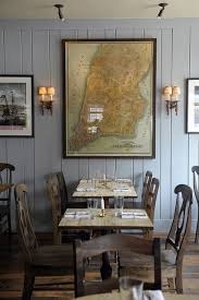 Wall Color Wood Tones Old Map Decor French Bistro Decor Bistro Decor