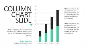 column chart slide design presentation template slidemodel