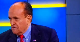 Because he appears to have hair dye streaming down his face. Check Out Rudy Giuliani S Newly Dyed Hair And Bizarro Mueller Impression On Fox Friends