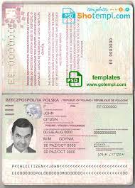 Check spelling or type a new query. Poland Passport Template In Psd Format Fully Editable Passport Template Templates Passport