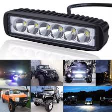 6 Inch Mini 18w Led Light Bar 12v 24v Motorcycle Led Bar Offroad 4x4 Atv Daytime Running Lights Truck Tractor Warning Work Light Light Wedge Reading Light Light Ash Blonde Hairlight Appetizers Aliexpress
