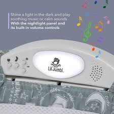 Buy Lil Jumbl Snuggle Nest Bed Foldable Baby Travel Bassinet Sleeper Hanging Toy Built In Night Light Music Player Pillow Matters Carry Handle Included Comfortable Portable Washable Baby Lounger Online In Usa