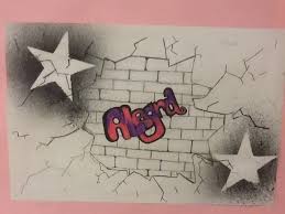 Kids Love Graffiti In This Lesson I Combined A Youtube Brick Drawing Tutorial Graffiti Lettering And Stenciling I Graffiti Graffiti Lettering Graffiti Names