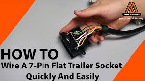 ✔ bougerv trailer wire provides a fast, simple way to connect the wires from the trailer cord to the trailer wiring. How To Wire A 7 Pin Flat Trailer Socket Quickly Easily Youtube