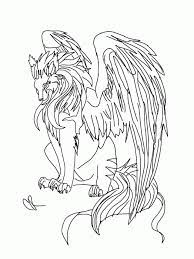 Coloring book for adults wolves design in mandala coloring book style designs for stress relief, relaxation and boost creativity. Winged Wolf Coloring Pages Coloring Home