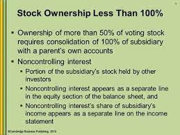 Stock Ownership Less Than 100 Learning Objectives Accounting Balance Sheet