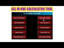 0 factory flash file u miracle frp tool v1. All In One Calculator Tool All Mobile Imei Unlock Youtube