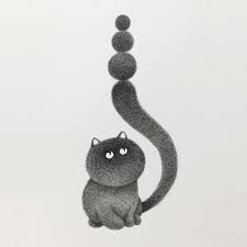 This post may contain affiliate links. Malaysian Artist Creates Fluffy Cats Using Just Ink And The Result Looks Hauntingly Beautiful Bored Panda