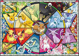 Pokemon - Eevee's Stained Glass - 500 Piece Jigsaw Puzzle Buffalo Games