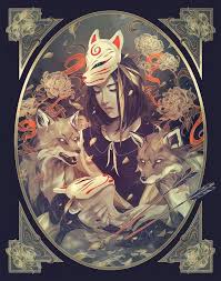 In english, kitsune refers to them in this context. Mask Kitsune Kitsunemask Foxmask Japanesekitsunemask Japanesefoxmask Anime Manga Mask Kitsune Fox Mask Japanese Kitsu Fox Art Art Japanese Art
