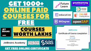 The free version is available in pdf format: Get 1000 Online Paid Courses For Free Get Free Online Certificates Upgrade Your Skills For Free Youtube