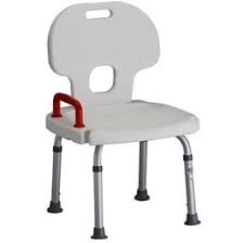 Fits in smaller tubs and showers. Shower Chair Bath Bench W Back And Safety Hle 300 Lbs Cap By