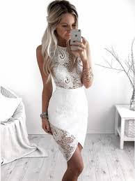 Stunning Jewel Lace Bodycon Cocktail Dress With Tulip Skirt Ap767 Lace Homecoming Dresses Short Sheer Lace Dress White Dress Party