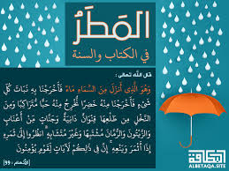 المطر في الكتاب والسنة وهو الذي أنزل من السماء ماء فأخرجنا به نبات كل شيء موقع البطاقة الدعوي