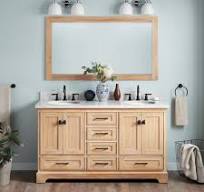 60" Quen Double Vanity With Undermount Sinks - Driftwood ...