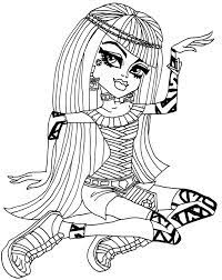 18 free monster coloring pages to print and color. Free Printable Monster High Coloring Pages For Kids