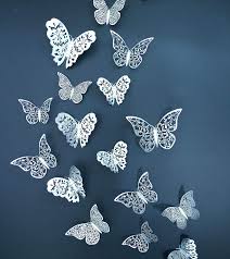 Butterfly decor for walls & ceiling. Amazon Com Eoorau 36pcs Silver Butterfly Wall Decals 3d Butterflies Wall Stickers Removable Mural Decor Wall Stickers Decals Wall Decor Home Decor Kids Room Bedroom Decor Living Room Decor Baby