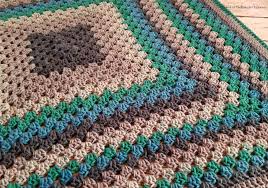 Sunburst granny square blanket tutorial. Granny Square Baby Blanket Crochet Pattern Hooked On Homemade Happiness