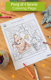 My guess is that teachers who print this out and let their students color it before winter break are going to hear squeals of excitement and delight. Musings Of An Average Mom Porgs