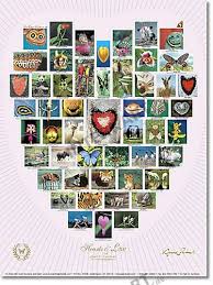 Lovers two hearts r caps valentines letter red grey . Nature Alphabet Poster 11 Hearts And Love White 46 X 61cm