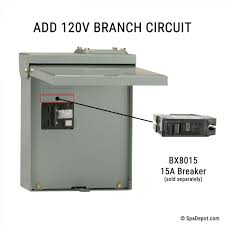 I want to install a 50 amp outlet on outside of garage wall for the rv. Hot Tub Spa Gfci Load Center Disconnect Spadepot Com