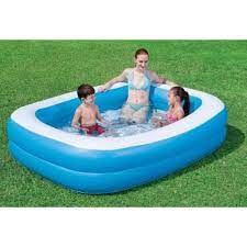 Hal ini bertujuan agar tidak mudah rusak dan bocor. Jual Kolam Renang Anak Kotak Polos Bestway Kecil Kolam Bestway Murah Shopee Indonesia