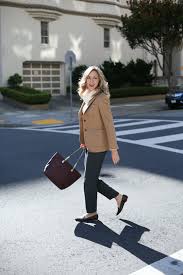 Update a camel hair blazer with help from an expert. 4 Camel Hair Blazer Grey Wool Pleated Pants Cropped Cableknit Turtleneck Sweater Everlane Modern Point Flats Burgundy Henri Bendel Tote Work Wear Style Professional Office Fashion Blog Memorandum Nyc Fashion