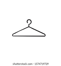 Hand Drawn Doodle Clothes Hanger Hanger Stock Vector (Royalty Free)  1574719729 | Shutterstock