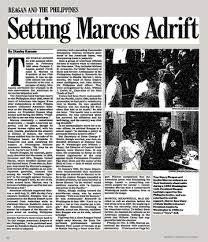 Daily newspapers) or of a specific topic (e.g. Reagan And The Philippines Setting Marcos Adrift The New York Times