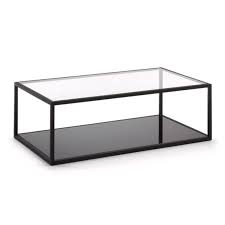 The uttermost warring iron coffee table features a transitional design inspired by ancient horse bridles. Kalego Rectangular Coffee Table Metal Frame Clear Glass Top Bunnings Australia