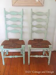 D D S Cottage And Design 4 Ladder Back Chairs With Rush Seats Ladder Back Chairs Redo Furniture Rocking Chair Makeover
