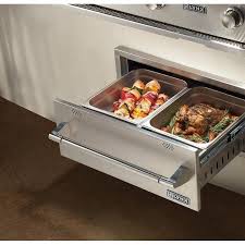 If if you use steam mode frequently or for extended periods of time, it seems like this could damage the cainets above or (especially with the new bosch steam oven which appears to vent out the sides) on the sides. Lynx L30wd1 30 Outdoor Warming Drawer With On Indicator Light Heating Element 2 Oven Racks Two