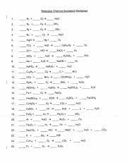 Savesave balance chemical equations worksheet 1 (key). Balancing Chemical Equations Worksheet Course Hero