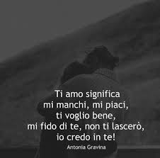 Ti Amo Significa Mi Manchi Mi Piaci Ti Voglio Bene Mi Fido Di Te Non Ti Lascero Io Credo In Te Ant Frasi D Amore Modi Di Dire Italiani Citazioni D Amore