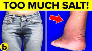 7 Warning Signs You Re Eating Too Much Salt Youtube Ate Too Much Warning Signs High Sodium Diet