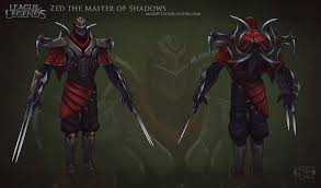 Lol Zed The Master Of Shadows By Missmaddytaylor On Deviantart League Of Legends Game League Of Legends Concept Art