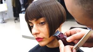 My Louise Brooks Bob Haircut with Bangs Fringe in a Barber Shop