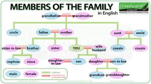 Members Of The Family In English